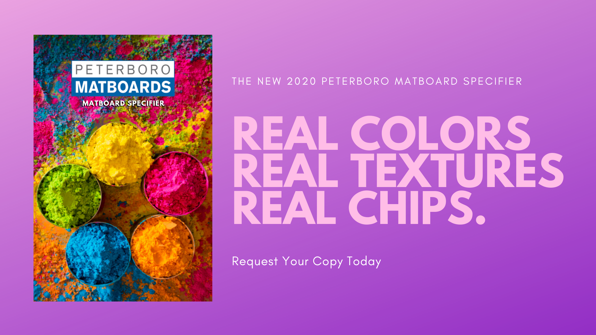 The New 2020 Peterboro Matboard Specifier - Real Colors, Real Textures, Real Chips